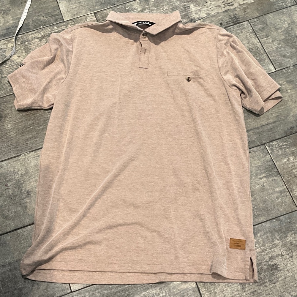 Travis Mathew Light Tan Polo Shirt
